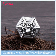 New 2016 stainless steel cool men spider shape ring titanium steel men ring